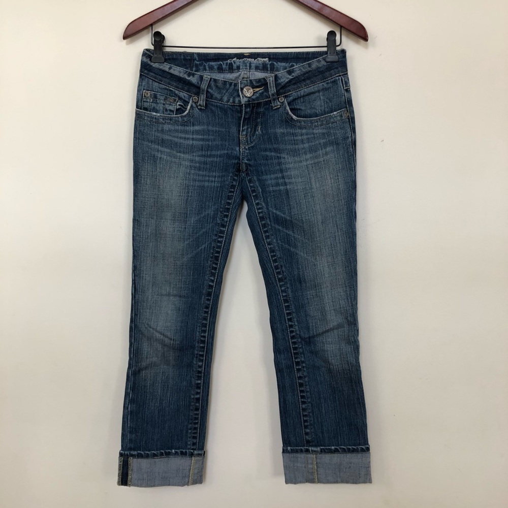 American Eagle Outfitters Cuffed Ankle Jeans